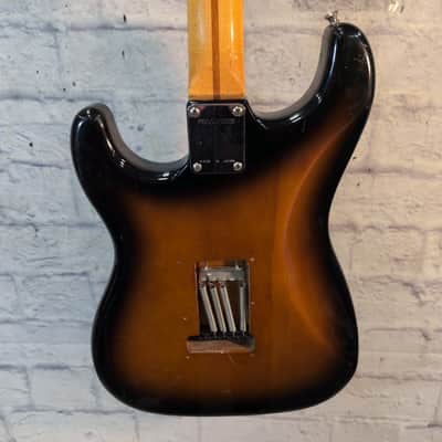 Fernandes LE-2 Stratocaster 1980s Made in Japan Sunburst Maple Neck Electric Guitar image 3