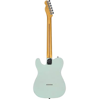 Fender Limited Edition American Pro II Telecaster Thinline Electric Guitar, Transparent Surf Green, with Case image 5