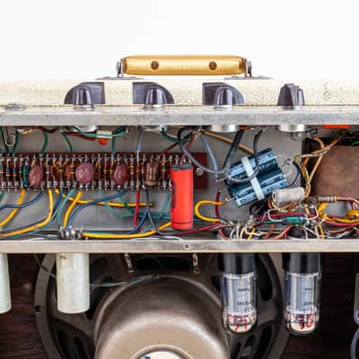 1959 Gibson Maestro GA-16 Viscount 1x10 Vintage Tube Amp w/ Jensen P10R, Serviced image 11