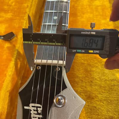 1965 Gibson Firebird III - Silver Mist Poly - RARE! Wide Nut, Non-Reverse Headstock - Original Vintage Custom Color Electric Guitar - 1 of 1? WOW! image 13