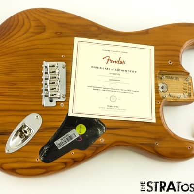 Fender American Professional II Stratocaster BODY w/ HARDWARE Strat Roasted Pine image 2
