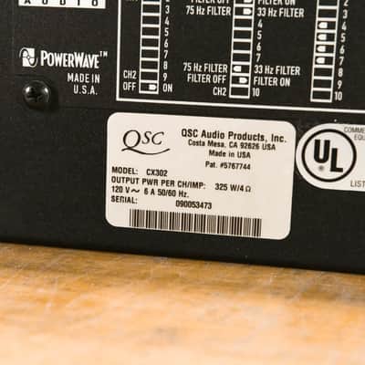 QSC CX302 2-Channel Power Amplifier CG0127J image 10