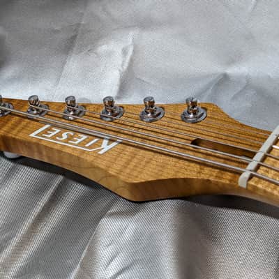 Kiesel Solo - 26.5" Baritone - Select White Wash - MASTERGRADE Flamed Maple Neck & Fretboard - 2022 image 23