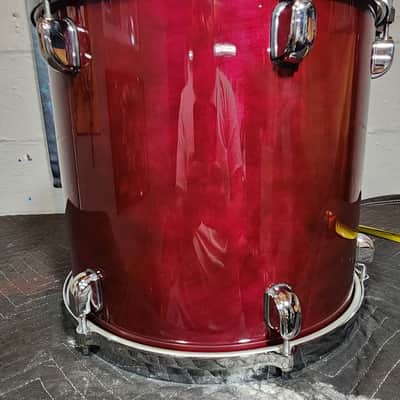 Tama Starclassic Performer 13x12 Rack Tom, Transparent Red. Vintage .1994 image 20