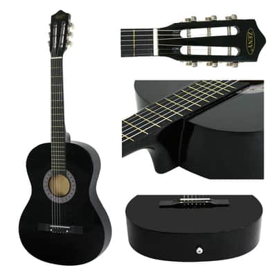 38" Acoustic Guitar Wooden Beginner Guitar With Guitar Case Strap Tuner and Pick image 4