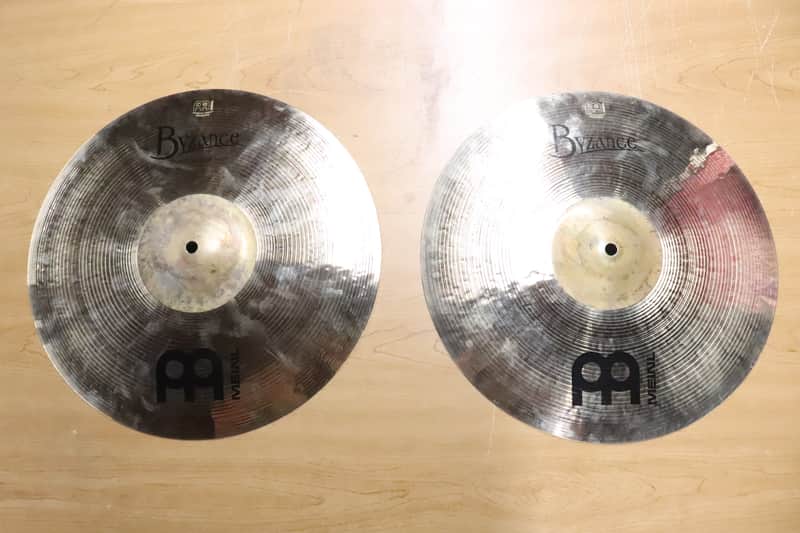 Meinl Byzance 15" Polyphonic Hi Hat Cymbals Brilliant image 1