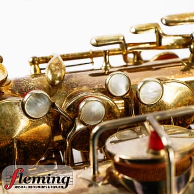 Vintage 1920 King "The King" Alto Saxophone - Brushed Gold Plate image 17