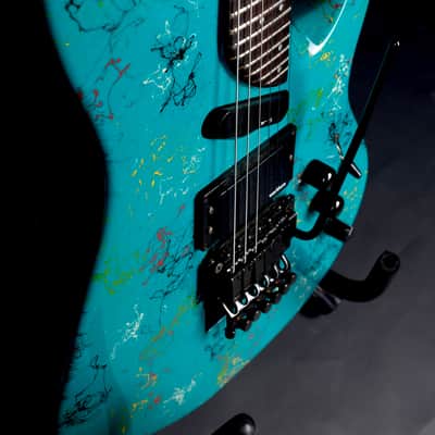 Washburn EC29 1989 - Turquoise image 1