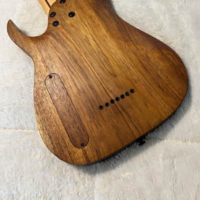 Custom Ibanez 7 String 25.5" Scale w/ Australian "Koa" aka Tasmanian Blackwood Body In Great Condition image 9