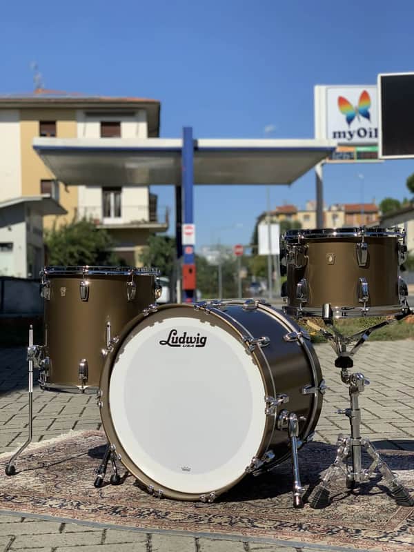 LUDWIG Classic Maple Vintage Bronze Mist 22 13 16 (PROMO) image 1
