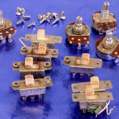 '60s Japan Electric Guitar Pickup Selector Switches And Pots Good Used Condition image 1
