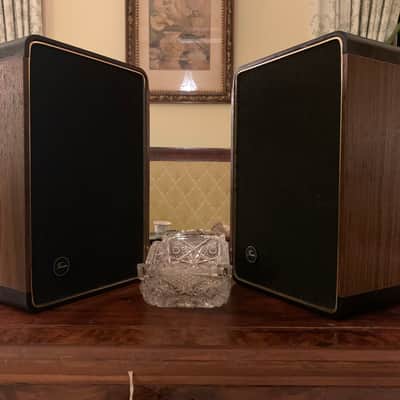 Vintage Tenna (MIJ) Home Line 8 ohm air suspension speaker system Black/walnut image 1