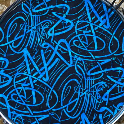 14" single layer Drum Bunny cloth drum cover - dampener - partial mute - compare to Drum Tortillas - Quesadilla - Big Fat Snare image 1