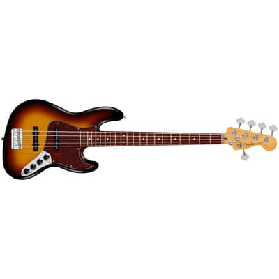 Player II Modified Active Jazz Bass V Rosewood 3 Color Sunburst Fender image 2