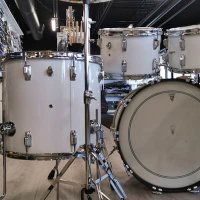Rogers '70s 4 Pieces Drum Shell Kit, No Snare - White, Used image 10