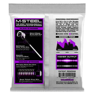 Power Slinky M-Steel Electric Guitar Strings 11-48 Gauge Maraging-Stl Hex-Core Super Cobalt Alloy Wound Set Ultra High-OP/Fatigue-Resistant image 2