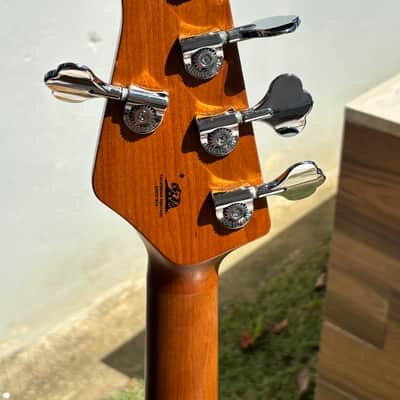 Black Ernie Ball Music Man StingRay Special 5 HH with Roasted Maple Custom Pickguard image 4