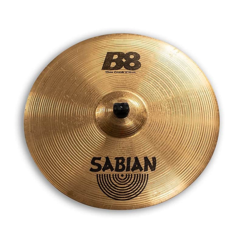Sabian 18" B8 Thin Crash Cymbal (1990 - 2010) image 1