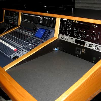 Sound Construction Supply Custom Console Studio Desk - 12U space (6Ux2) Fits DA-7, Yamaha, others? image 8