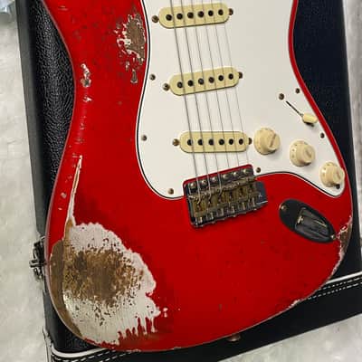 NEW! Fender Custom Shop Special Run '69 Stratocaster Heavy Relic - Handwound P/U's - Aged Ferrari Red - Reverse Headstock - 7.9lbs - Authorized Dealer - One OFF! SUPER RARE! G07043 image 7