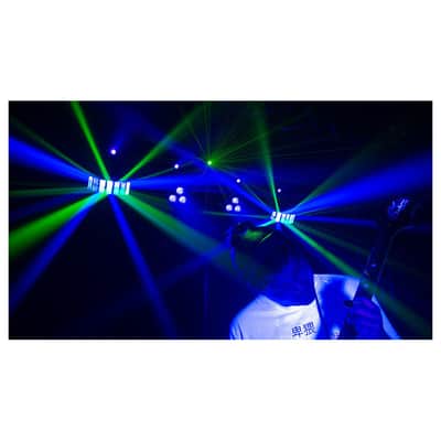 CHAUVET DJ Gig Bar 2 4-in-1 light with a pair of LED derbies, LED pars, a laser, and strobe effect all mounted on one bar image 2