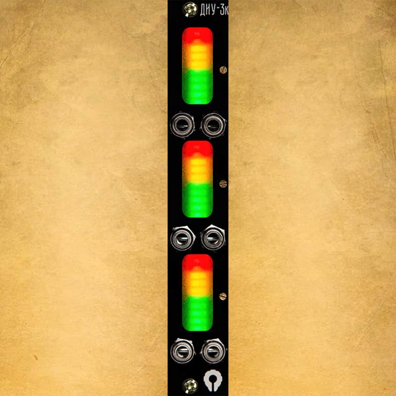 PARATEK Led VU meter "ДИУ-3к" К round black image 1