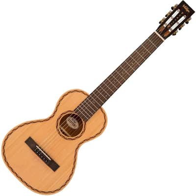Vintage 'Viator' Paul Brett Acoustic Travel Guitar ~ Nylon Strung ~ Natural image 2