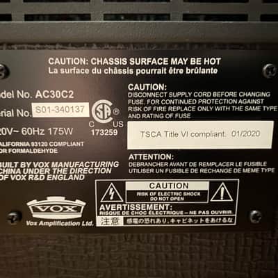Vox AC30C2 Custom 2-Channel 30-Watt 2x12" Guitar Combo image 5