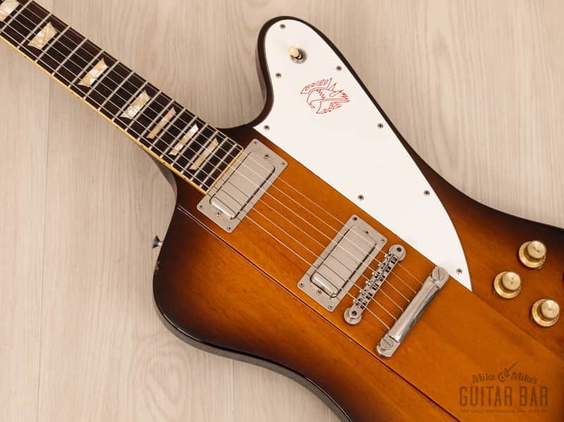 1980s Burny Firebird V Vintage Electric Guitar w/ Banjo Tuners