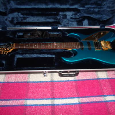 Ibanez Reb Beach Voyager Model RBM-1  Metallic Teal w/Gold  1991 image 10