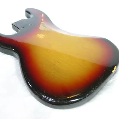 Vintage 1975 Fender P-P Precision Bass Double P-Bass Sunburst 4-Bolt Body mid-1970s image 6