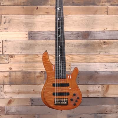 Yamaha John Patitucci Signature TRBJP2 6-String Bass Amber w/ Case image 4