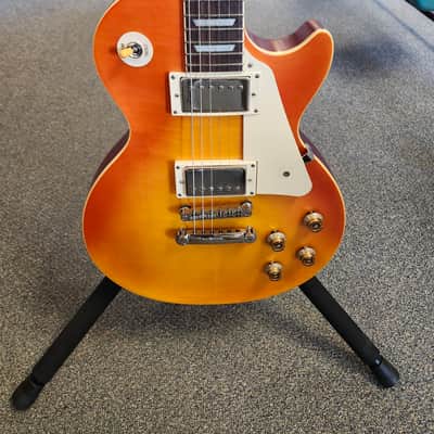 Used 2021 Epiphone Limited Edition 1959 Les Paul Standard w/ Neck Repair and Upgraded Pickups - Aged Honey Fade w/ Case image 1