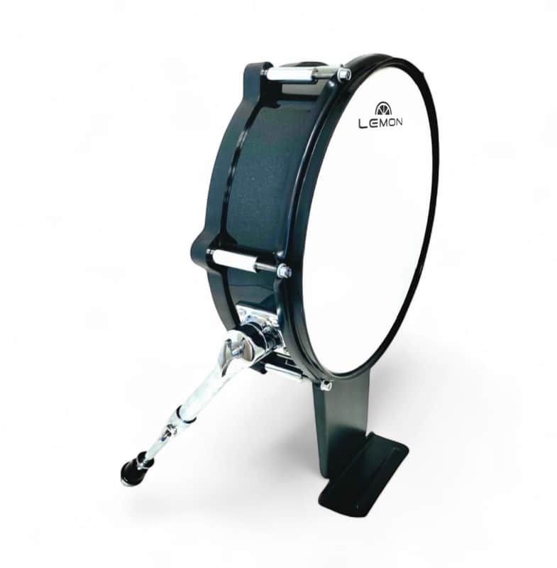 Lemon 12” Black Sparkle Bass Kick Drum for Roland and Alesis Kit image 1