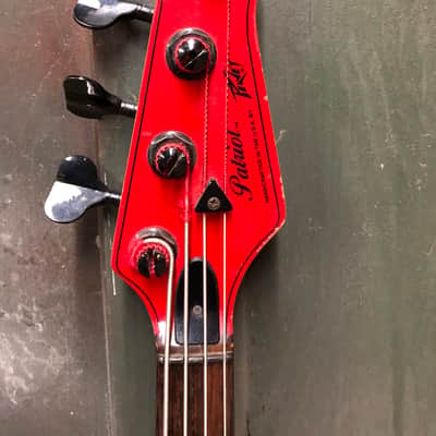 Peavey Patriot Bass USA Vintage, Super Ferrite Pickup 1987 Red image 4