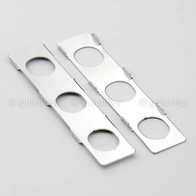 Hipshot 6-in-Line Mini LOCKING Tuners w/ SMALL Buttons LEFT-HANDED, SATIN CHROME image 2