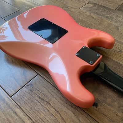 1980s Fresher HSS Stratocaster Electric Guitar Shell Pink Floyd Rose MIJ Japan image 13