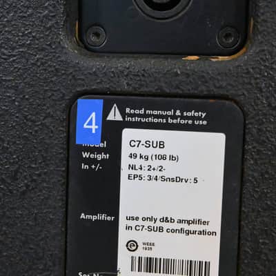 d&b audiotechnik C7-SUB Passive Subwoofer CG01VMR *ASK FOR SHIPPING* image 9