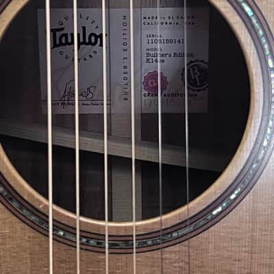Taylor Builder's Edition K14ce AA 2021 - Natural image 9