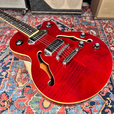 Epiphone Wildkat Studio Flame Top Semi Hollow P90s 2015 w/OHSC image 14