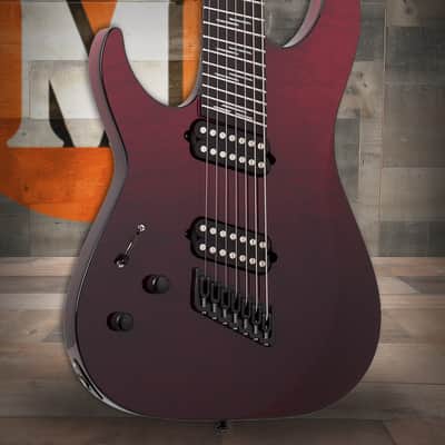 Schecter Reaper-7 Elite Multiscale LH 2185 - Blood Burst (2185) image 1