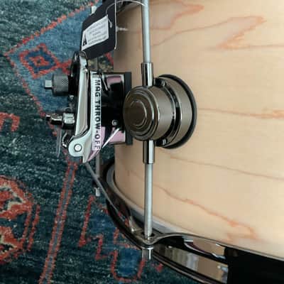 DW Collector's Series Satin Oil Snare Drum 6.5x14 Natural W/Black Nickel HW image 7