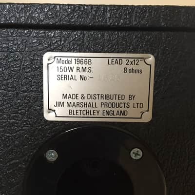 Marshall 1966b Cab (2x12) - 3203 Artist / 3210 Lead 100 Mosfett / 2204s image 3
