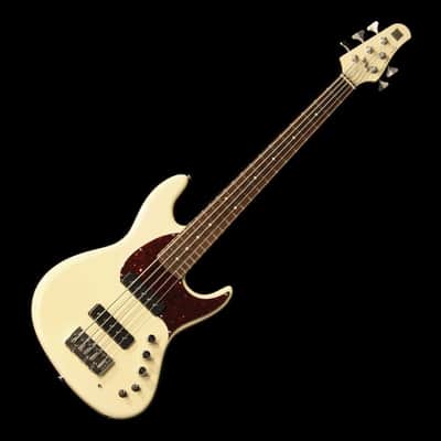 Miura Guitars U.S.A. MB-2 5st w/ Nordstrand Big Single Pickups (Alder / Olympic White-MH) image 1