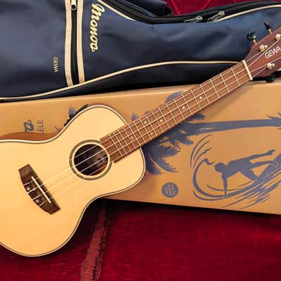 Gewa Manoa M-CO-E Concert Ukulele w/ Preamp, Tuner, Blue Gig Bag & Professional Setup - NEW image 2