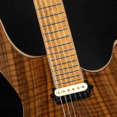 Mayones Regius 6 Custom Master Grade Curly Walnut - Natural Gloss image 24