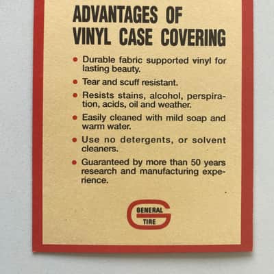 Original 1965-1970 Fender Hang Tag 10/10 Condition Case Candy RARE NOS Strat Tele or Amp image 6