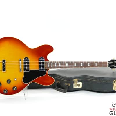 1968 Gibson ES-330 No F-Holes Employee Made Sunburst w/ OHSC image 25