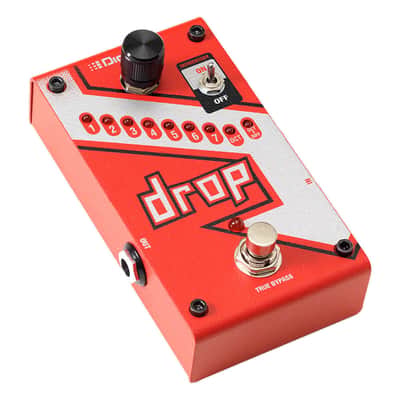 Mint KMC DigiTech DROP The Drop Polyphonic Drop Tune Pedal Bundle w/2x Strukture S6P48 Woven Right Angle Patch Cables, 12x Guitar Picks and Liquid Audio Polishing Cloth image 5