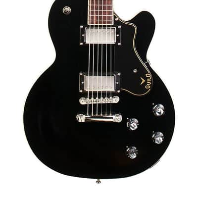 FREE GIG BAG! Guild Bluesbird Black Electric Guitar image 1
